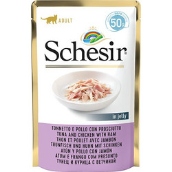 Schesir Adult with Tuna, Chicken & Ham 50gr