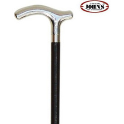 John's Μπαστούνι Μονόποδο Ξύλινο 90cm Μαύρο 15281