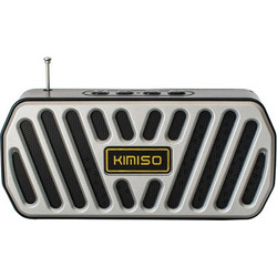 Kimiso KMS-05A Ηχείο Bluetooth 10W με Ραδιόφωνο Ασημί