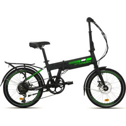 Velogreen Docgreeen Grundig 20 Σπαστό Ηλεκτρικό Ποδήλατο Πόλης 20" 250W και Δισκόφρενα Μαύρο Πράσινο