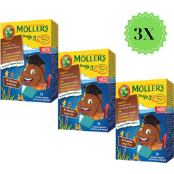 Moller's Ψαράκια Ωμέγα-3 Ιχθυέλαιο για Παιδιά Cola 3x36 Ζελεδάκια