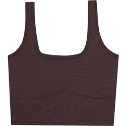 4F Γυναικείο Αθλητικό Crop Top Σοκολατί 4FWSS24TSLEF072-80S