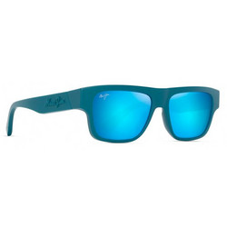 Maui Jim KOKUA B638-03 Ανδρικά Γυαλιά Ηλίου Τετράγωνα Κοκάλινα Μπλε με Μπλε Polarized Φακό