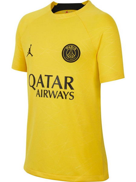 Jordan Paris Saint-Germain Παιδικό T-Shirt Κοντομάνικο Κίτρινο DR4919-720