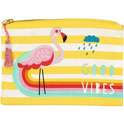Moses Flamingo M26282 Γυναικείο Νεσεσέρ 21x1.5x15cm Κίτρινο