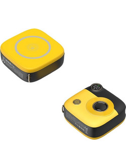 XO PR223 Mini Camera Power Bank 10000mAh 15W με Θύρα USB-C Quick Charge 4.0 Black Yellow