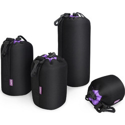 Caden H1 Neopren Pouch Small Black / Purple