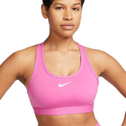 Nike Swoosh Αθλητικό Μπουστάκι με Μέτρια Στήριξη Φούξια BV3636-675