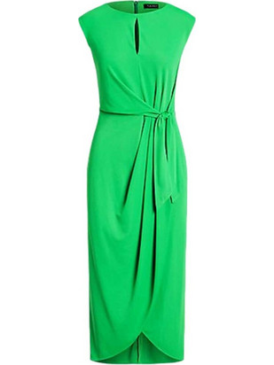 Lauren Ralph Lauren Midi Καλοκαιρινό Φόρεμα για Γάμο / Βάπτιση Πράσινο 250925939001