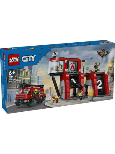 Lego City Fire Station with Fire Truck για 6+ Ετών 60414