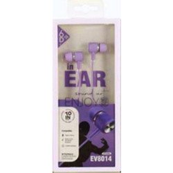 Elmcoei EV8014 Handsfree In-Ear 3.5mm Purple