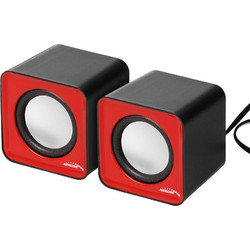 Audiocore AC870R Ηχεία Υπολογιστή 2.0 6W Black Red