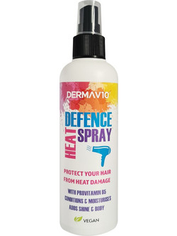 Derma V10 Heat Defence Θερμοπροστατευτικό Μαλλιών για Επανόρθωση 200ml