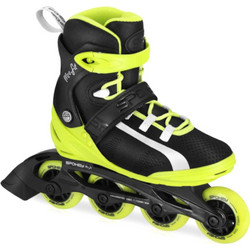 Spokey Carbon Inline Αυξομειούμενα Rollers Ενηλίκων Μαύρα Κίτρινα