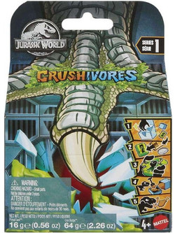Mattel Jurassic World Crushivors Δεινόσαυροι Έκπληξη Φιγούρα Δεινόσαυρος για 4+ Ετών