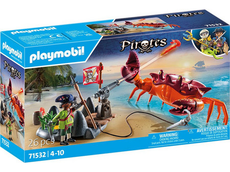 Playmobil Pirates Μάχη με τον Γιγάντιο Κάβουρα για 4-10 Ετών 71532