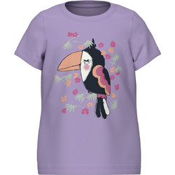 Name It Παιδικό T-Shirt Κοντομάνικο Λιλά 13227489