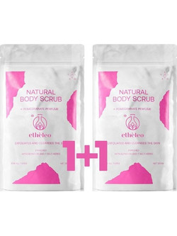 Etheleo Pomegranate Natural Scrub Σώματος 2x300gr