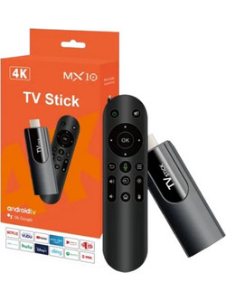 MX10 Smart TV Stick 4K UHD με Wi-Fi / Bluetooth / HDMI & Google Assistant