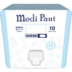 Mediform Medi Pant XLarge Πάνες Βρακάκι Ακράτειας 6 Σταγόνες 2x10τμχ
