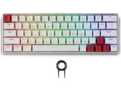 Spartan Gear Pegasus 2 Ασύρματο Μηχανικό Gaming Πληκτρολόγιο 65% RGB White