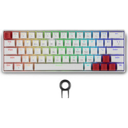 Spartan Gear Pegasus 2 Ασύρματο Μηχανικό Gaming Πληκτρολόγιο 65% RGB White
