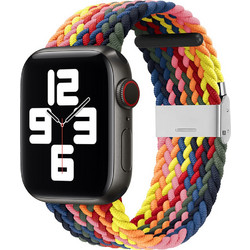 Techsuit W032 Λουράκι Υφασμάτινο Pink Rainbow (Apple Watch 42 / 44 / 45 / 49mm)