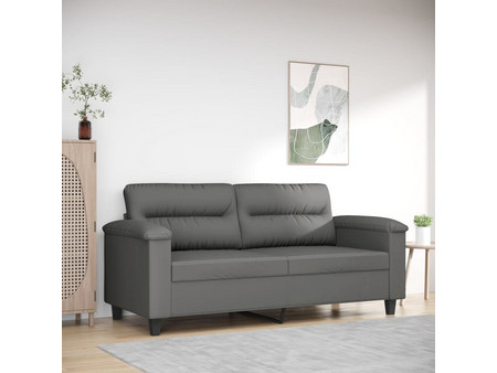 vidaXL Διθέσιος Καναπές Microfiber Ανθρακί 170x77x80cm 359563