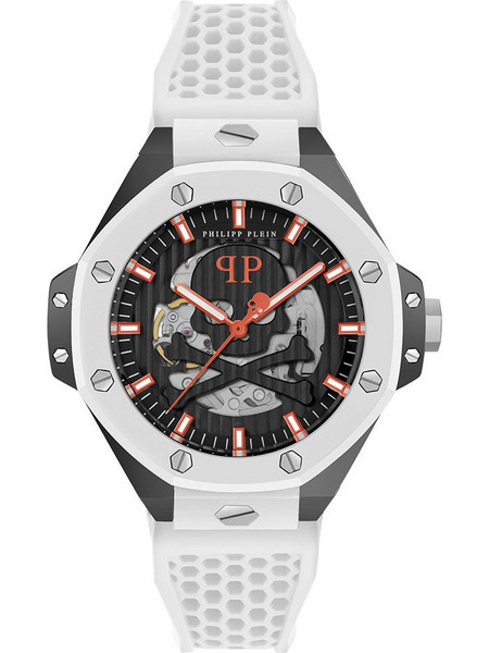 Philipp Plein Royal Ανδρικό Ρολόι Αυτόματο με Λευκό Καουτσούκ Λουράκι PWPFA0724
