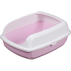 Pet Interest Easy Semi-Closed Λεκάνη Γάτας Ροζ Μ56xΠ42xΥ23.5cm