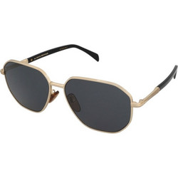 David Beckham DB1132/F/S RHL/IR Ανδρικά Γυαλιά Ηλίου Aviator Μεταλλικά Χρυσά με Μαύρο Polarized Φακό