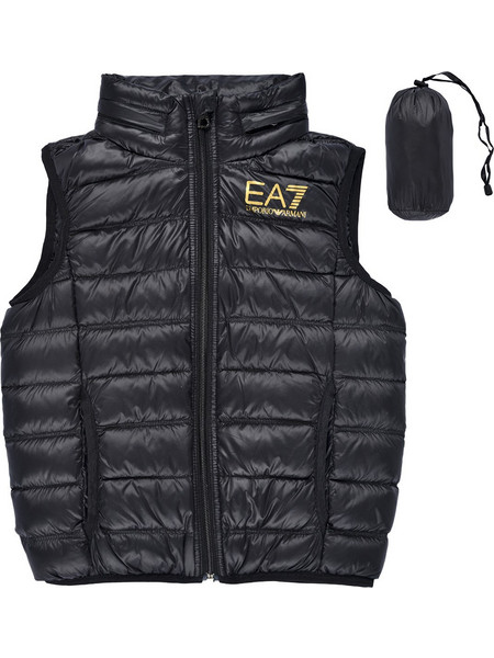 EA7 Αμάνικο Παιδικό Μπουφάν Puffer Μαύρο 8NBQ02-BN29Z-0200