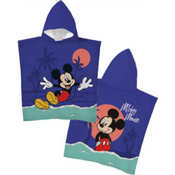 Borea Mickey Παιδικό Πόντσο Θαλάσσης Microfiber Navy Μπλε 55x110cm