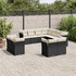 vidaXL Σετ Σαλόνι Κήπου Rattan 11τμχ Μαύρο VDXL3218506