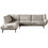 Woodwell Emerald Γωνιακός Καναπές Δεξιά Γωνία Μπεζ 274x203x88cm Ε9419,11