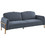Woodwell Molino Διθέσιος Καναπές Κρεβάτι Γκρι 218x112x42cm Ε9415,1