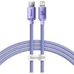 Baseus Crystal Shine Braided USB-C to Lightning Cable 20W 1.2m Purple CAJY000205