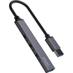 SAVIO AK-70 USB Hub 3.0 USB-A με 4 Θύρες USB-A