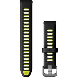 Garmin Quick Release 18mm Λουράκι Σιλικόνης Black / Amp Yellow