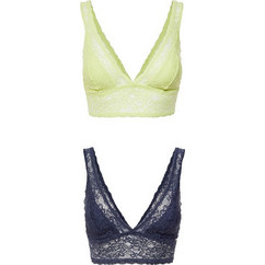 Dorina Lana Bralette χωρίς Μπανέλα Lime Navy Μπλε D02462X-X09