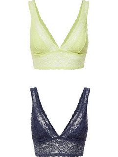 Dorina Lana Bralette χωρίς Μπανέλα Lime Navy Μπλε D02462X-X09