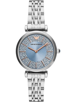 Emporio Armani Gianni Γυναικείο Ρολόι με Ασημί Μεταλλικό Μπρασελέ AR11594
