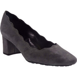 Envie Shoes Γόβες Suede με Χοντρό Χαμηλό Τακούνι Ανθρακί E02-08302