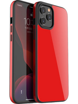 Bodycell Glass Aluminium Back Cover Red (iPhone 12 mini)
