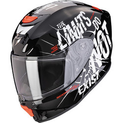 Scorpion Air Boum Black White Red Κράνος Μηχανής Full Face 1520gr