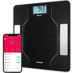 Sencor SBS 8002BK Smart Ζυγαριά με Λιπομέτρηση & Bluetooth
