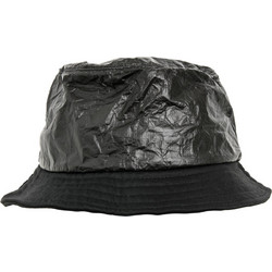 Flexfit Crinkled Paper Καπέλο Bucket Υφασμάτινο Μαύρο 5003CP-00007