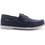 Pegada Ανδρικά Μοκασίνια Boat Shoes Δερμάτινα Navy Μπλε 141902-04