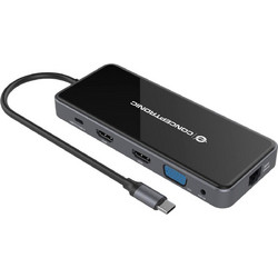 Conceptronic DONN15G USB-C Docking Station με HDMI 4K PD Ethernet και Σύνδεση 2 Οθονών