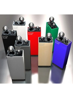 Duevel Planets Carbon Ζεύγος Ηχείων Hi-Fi Δαπέδου 50W 2 Δρόμων Antrhracite Metallic